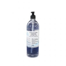 Gel alcohol antibacterial al 70% y humectantes Biodegradable con dispensador 1 Lt.