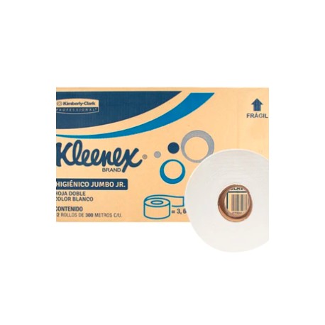 Higiénico jumbo Kleenex JR 12/300 mts control olores